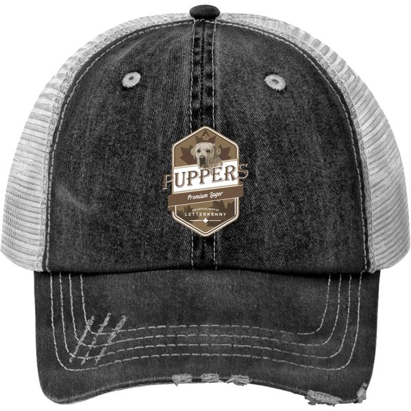 Letterkenny Puppers Premium Lager Beer - Letterkenny Print Trucker Hats-image