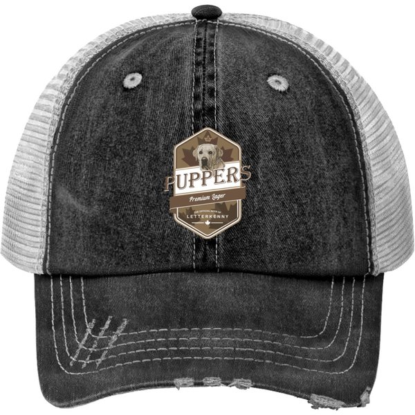 Letterkenny Puppers Premium Lager Beer - Letterkenny Print Trucker Hats-image