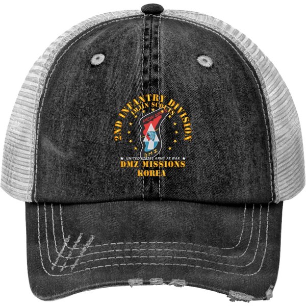 2Nd Infantry Division - Imjin Scout -Dmz Missions Print Trucker Hats-image