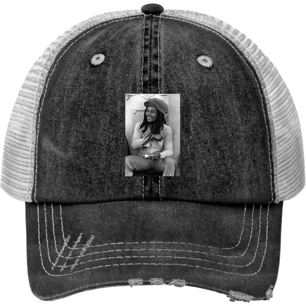 Bob Marley Music Poster Wall Art Home Decor Print Trucker Hats-image