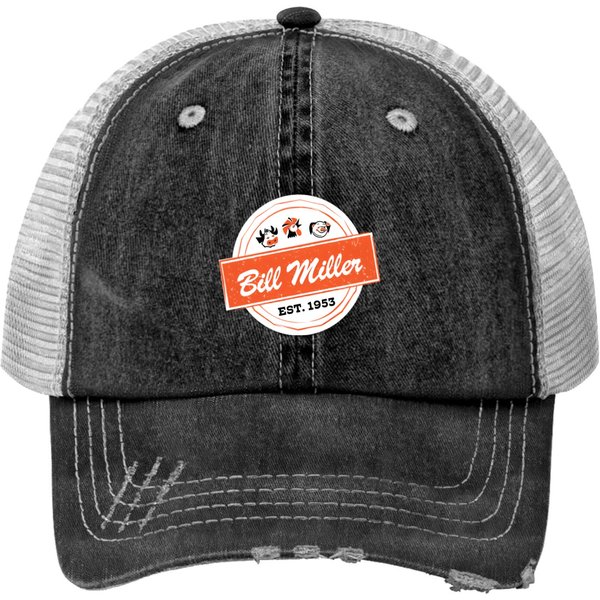 Bill Miller Bbq Restaurant Print Trucker Hats