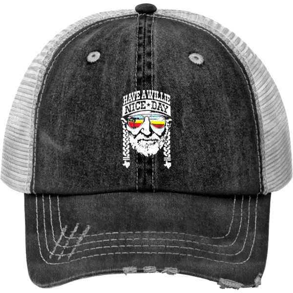 Have A Willie Nice Day Unisex Print Trucker Hats Love Usa-image