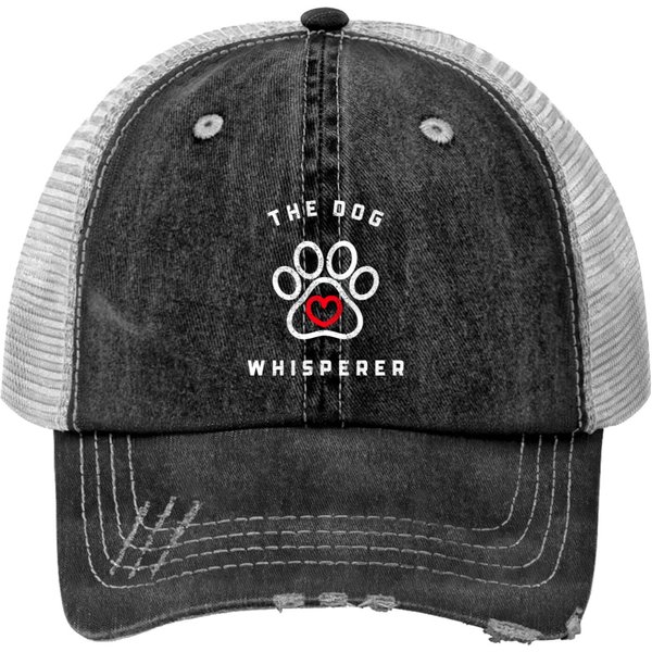 The Dog Whisperer For Dog Lover Print Trucker Hats-image