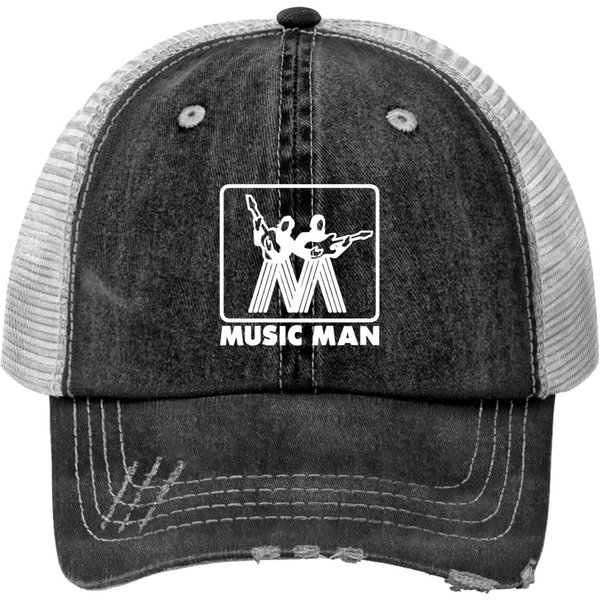 Music Man White Logo | Essential Print Trucker Hats-image