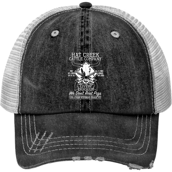 Hat Creek Cattle Company Print Trucker Hats-image