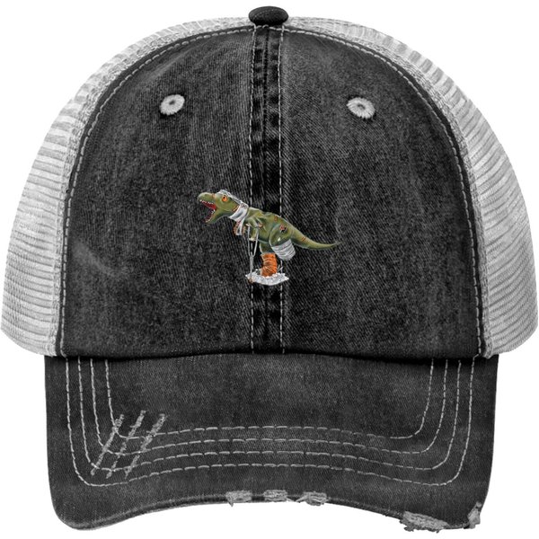 How Ridiculous Youtube Original Rexy Print Trucker Hats Classi Print Trucker Hats-image