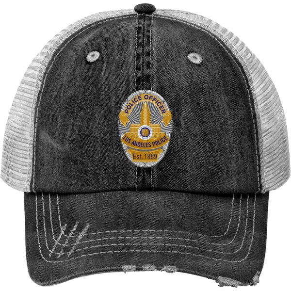 Lapd Police Officer Badge Print Trucker Hats-image