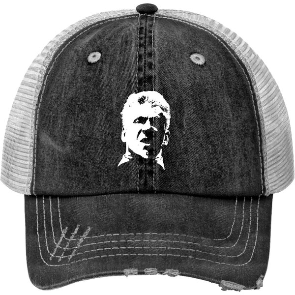 Vintage 00'S Vince Mcmahon Graphic Wrestling Entertainment Print Trucker Hats-image