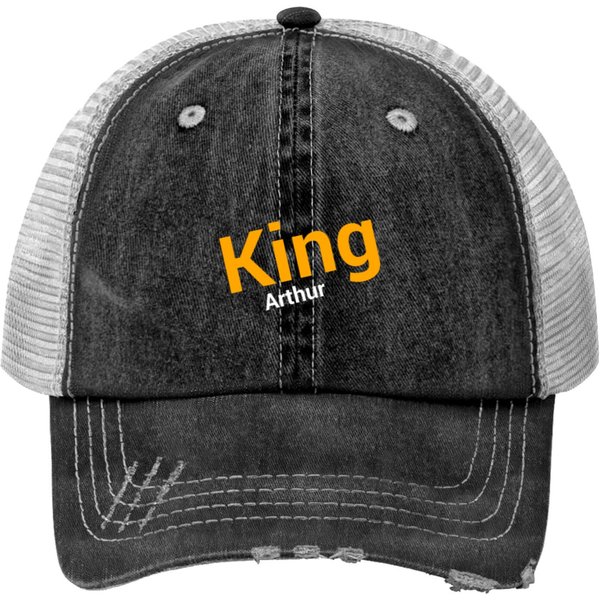 King Arthur Print Trucker Hats-image