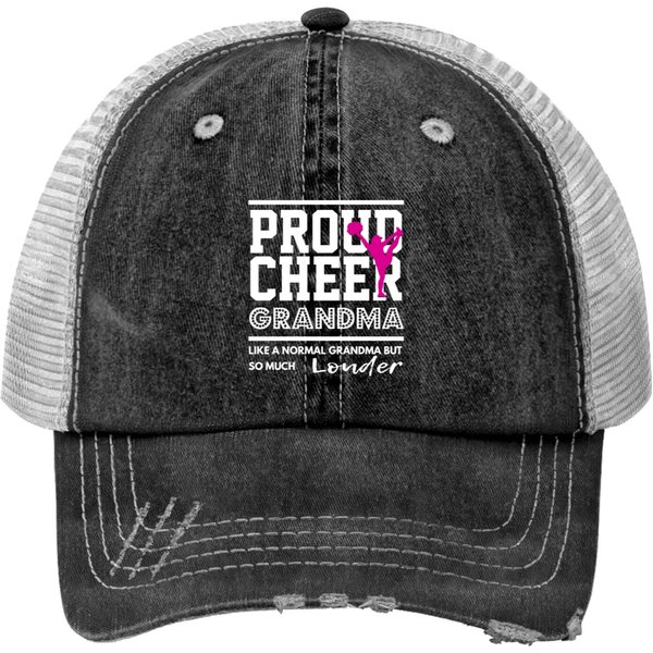 Proud Cheer Grandma Print Trucker Hats-image