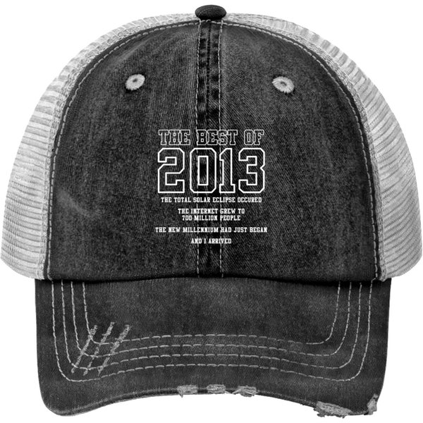 The Best Of 2013 Born In 2013 Print Trucker Hats-image