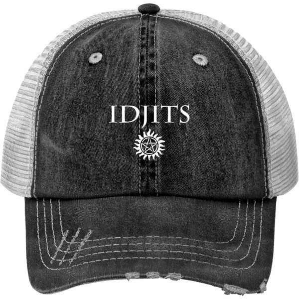 Idjits Bobby Singer Supernatural Print Trucker Hats-image