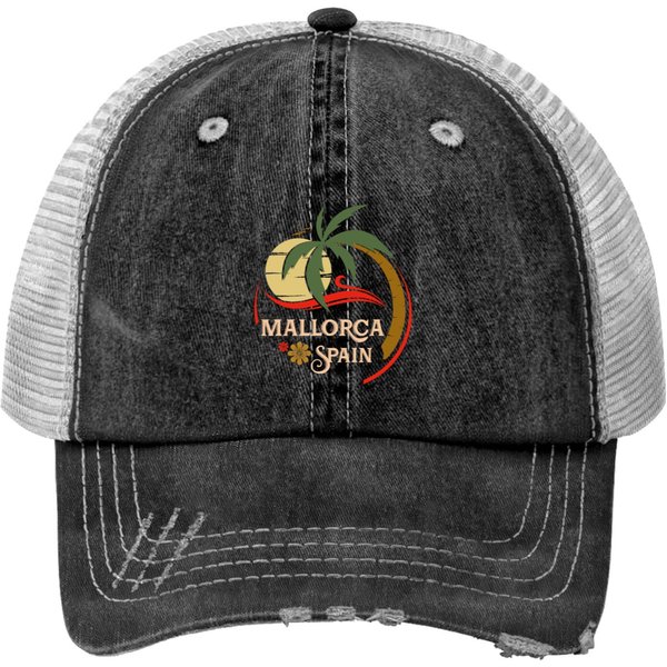Mallorca Spain Classic Print Trucker Hats-image