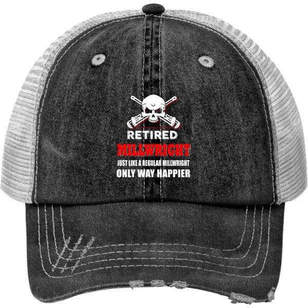 Millwright - Retired Millwright Like A Regular But Print Trucker Hats-image