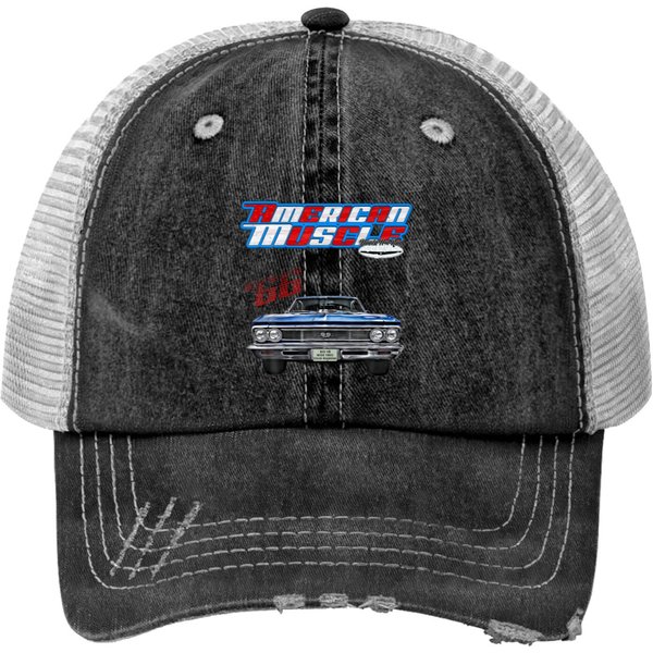 1966 Chevelle,Muscle Car,Ss454,Ss427,Ss396,Hotrod, Print Trucker Hats-image