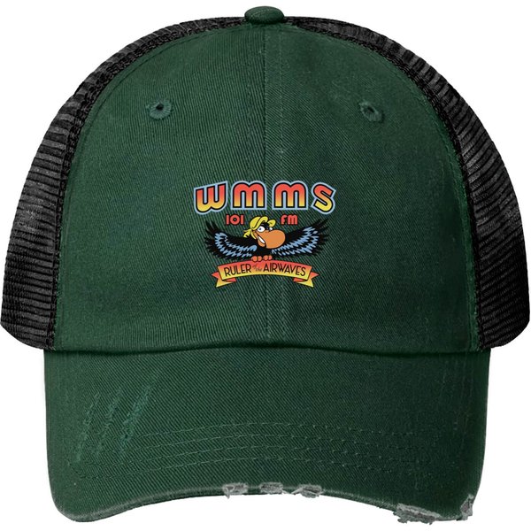 Wmms 101 Fm Radio Classic Print Trucker Hats Print Trucker Hats-image