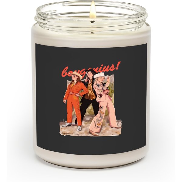 Vintage Boygenius Band Scented Candles, The Record Indie Rock Music Tour 2023-image