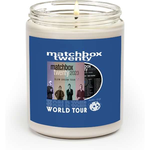 Matchbox Twenty Music Scented Candles, Vintage Matchbox Twenty Summer 2023 Tour Scented Candles-image