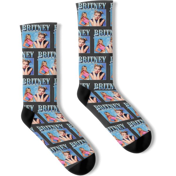 Britney Spears Socks, Vintage Rap Socks Socks