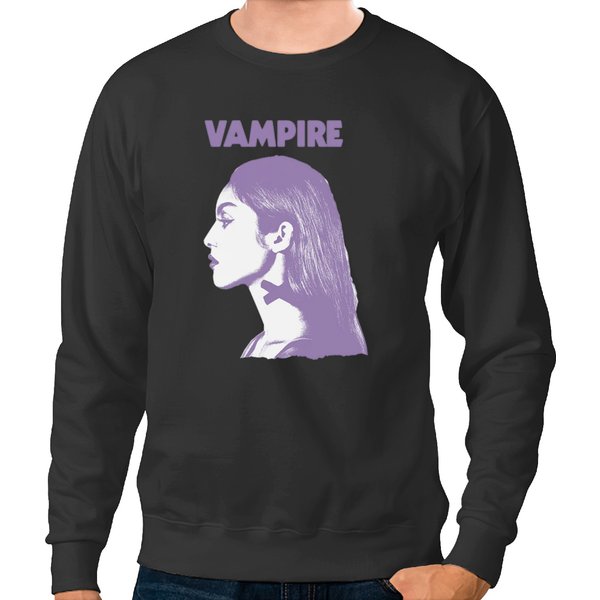 Vampire Olivia Rodrigo Sweatshirts, Olivia Rodrigo Vampire Merch Sweatshirts-image