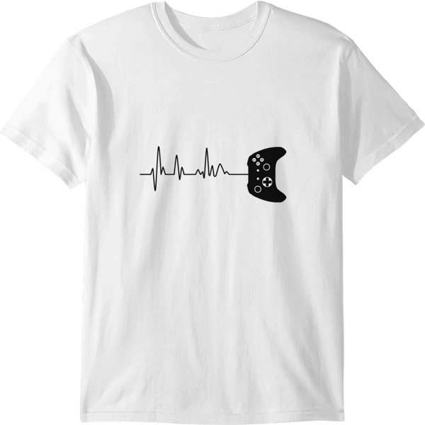 Xbox Controller Heartbeat Gaming Shirt T-Shirt-image