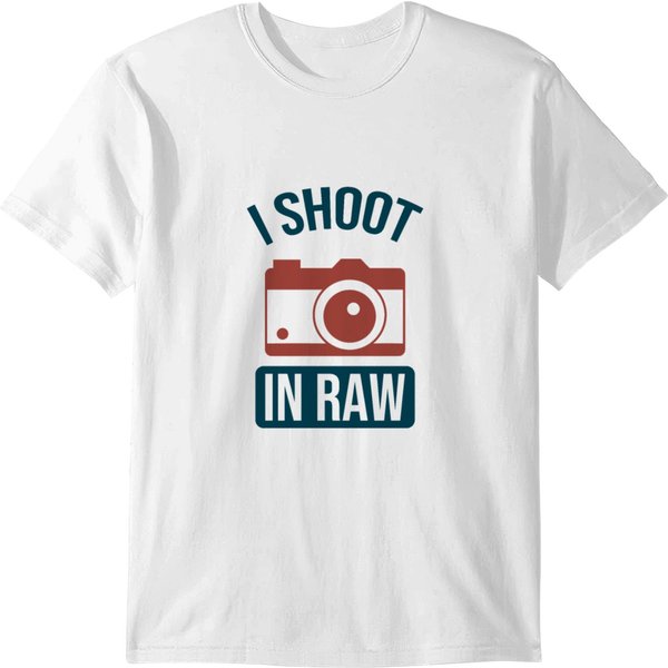I Shoot In Raw T-Shirt-image