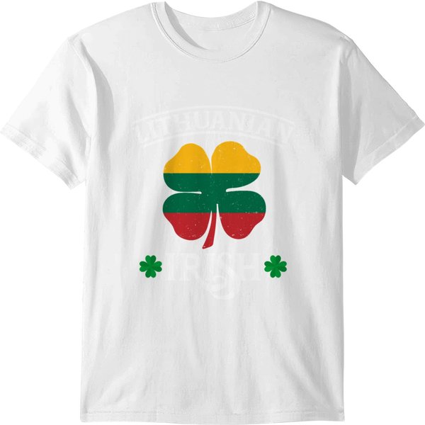 Lithuanian Irish Clovers Leaf T-Shirt-image