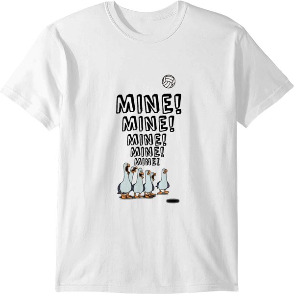 Mine Mine Mine Seagulls Volleyball T-Shirt-image