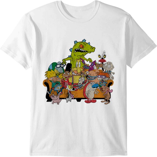 Classic 90S Nickelodeon Group Couch Gift Tee T-Shirt-image