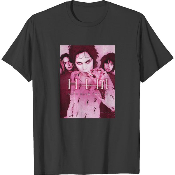Him Band Ville Valo Heartagram Gone With The Sin Cover T-Shirts-image