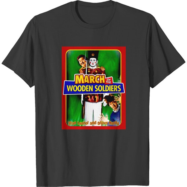 Laurel And Hardy March Of The Wooden Soldiers Print T-Shirt T-Shirts-image
