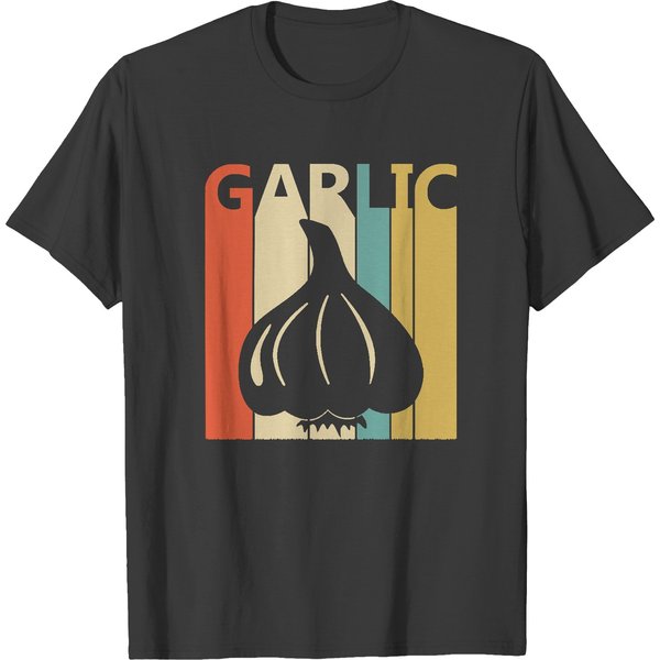 Garlic T- Shirt Funny Garlic Lover Gift T- Shirt T-Shirts-image