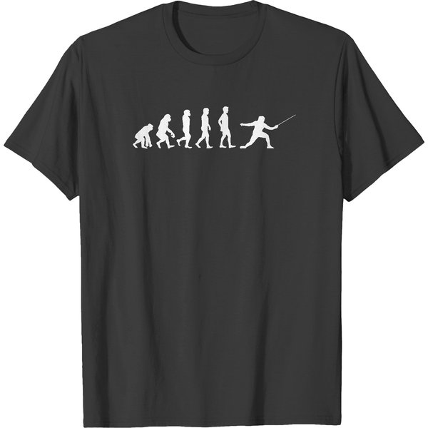 Fencer Gift T-Shirt - Fencing Evolution Design-image