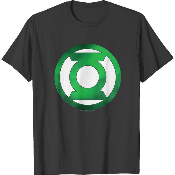 Green Lantern Green Chrome Logo T Shirt T-Shirt T-Shirts-image