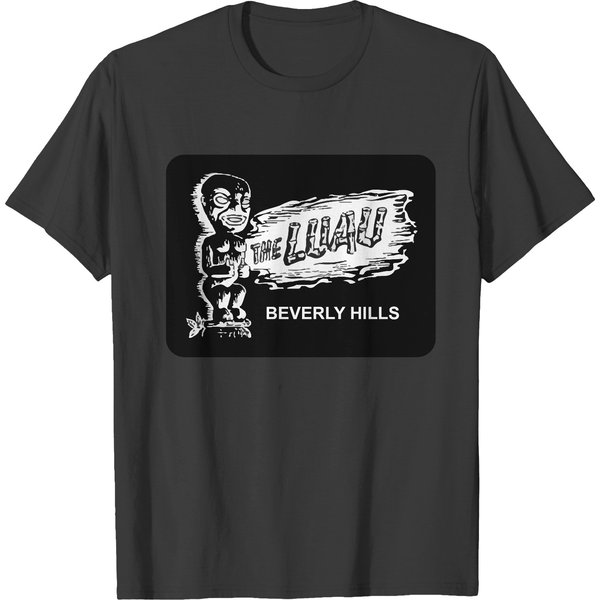 The Luau Beverly Hills Restaurant Menu Vintage T-Shirts-image