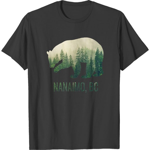 Nanaimo Bc Bear Pnw British Columbia Canada T-Shirt T-Shirts-image