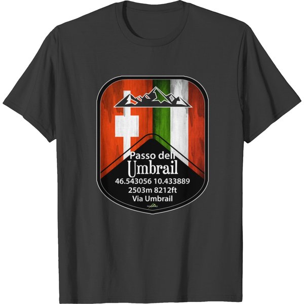 Umbrail Pass Passo Dell Umbrail Italy Switzerland Sticker T-Shirts-image