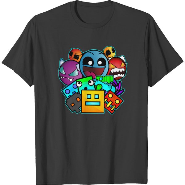 Geometry Dash Old School Gaming T-Shirts-image