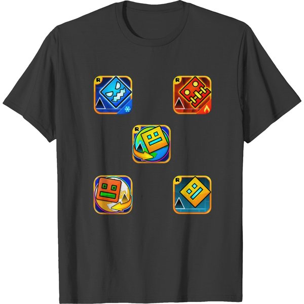 Geometry Dash Unblocked Level Pack T-Shirts-image