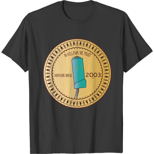 In H.E.L.P.Er. We Trust Venture Bros. T-Shirts-image