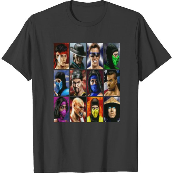 Mortal Kombat Ii Snes Character Select T-Shirts-image