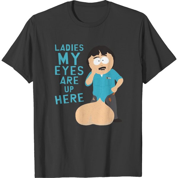 Ladies My Eyes Are Up Here T-Shirts-image