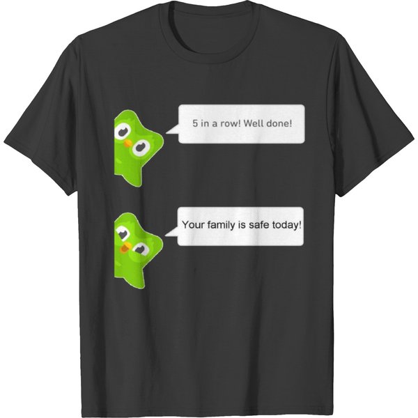 Duolingo Bird Notification Classic T-Shirt T-Shirts-image