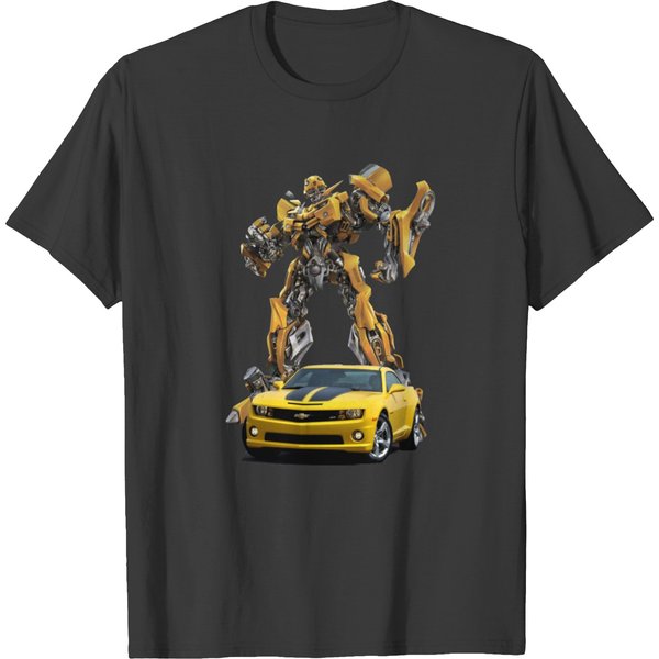 Bumblebee Transformers Camaro Robot T-Shirts-image