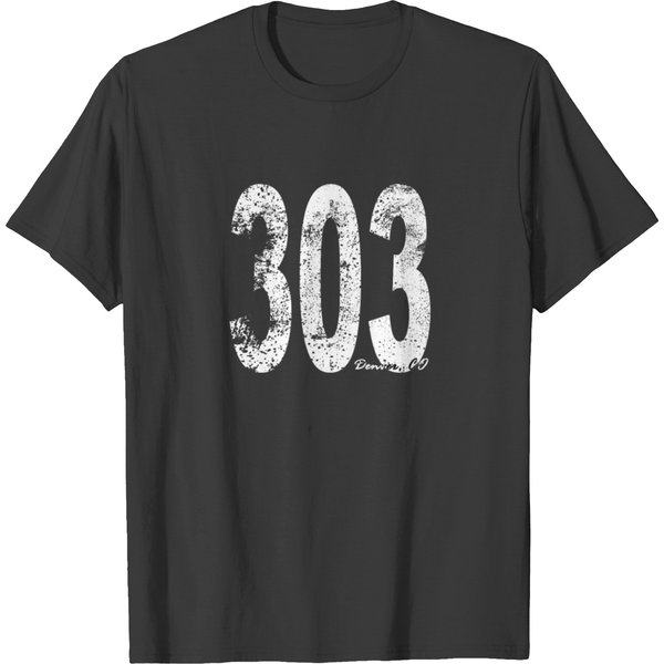Vintage Denver Area Code 303 T-Shirt-image