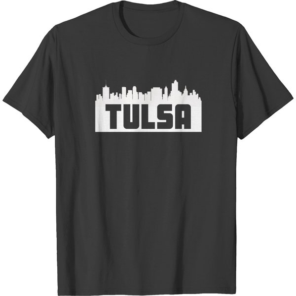 Tulsa Oklahoma Skyline Silhouette T-Shirt-image