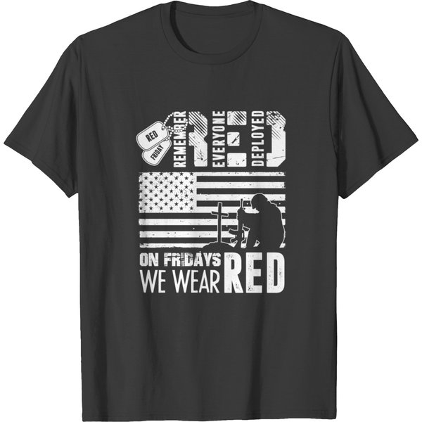 Remember Everyone Deployed Red Friday Shirt T-Shirt-image