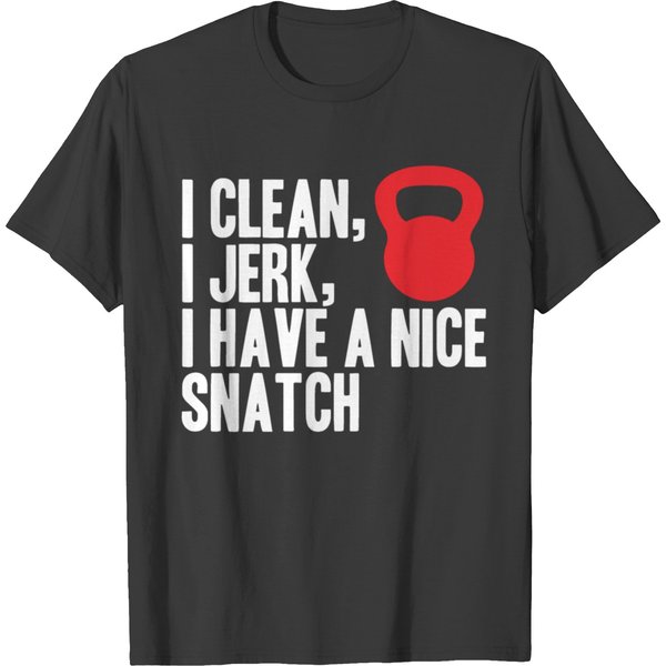 I Clean I Jerk I Snatch - Crossfit Gym Shirt Tank T-Shirt-image