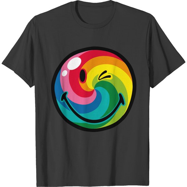 Smileyworld Rainbow Swirl Smiley T-Shirt-image