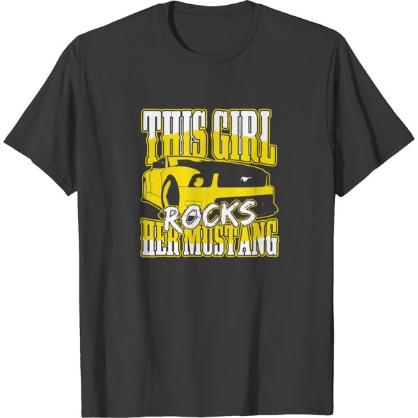 This Girl Rocks Her Mustang T-Shirt-image